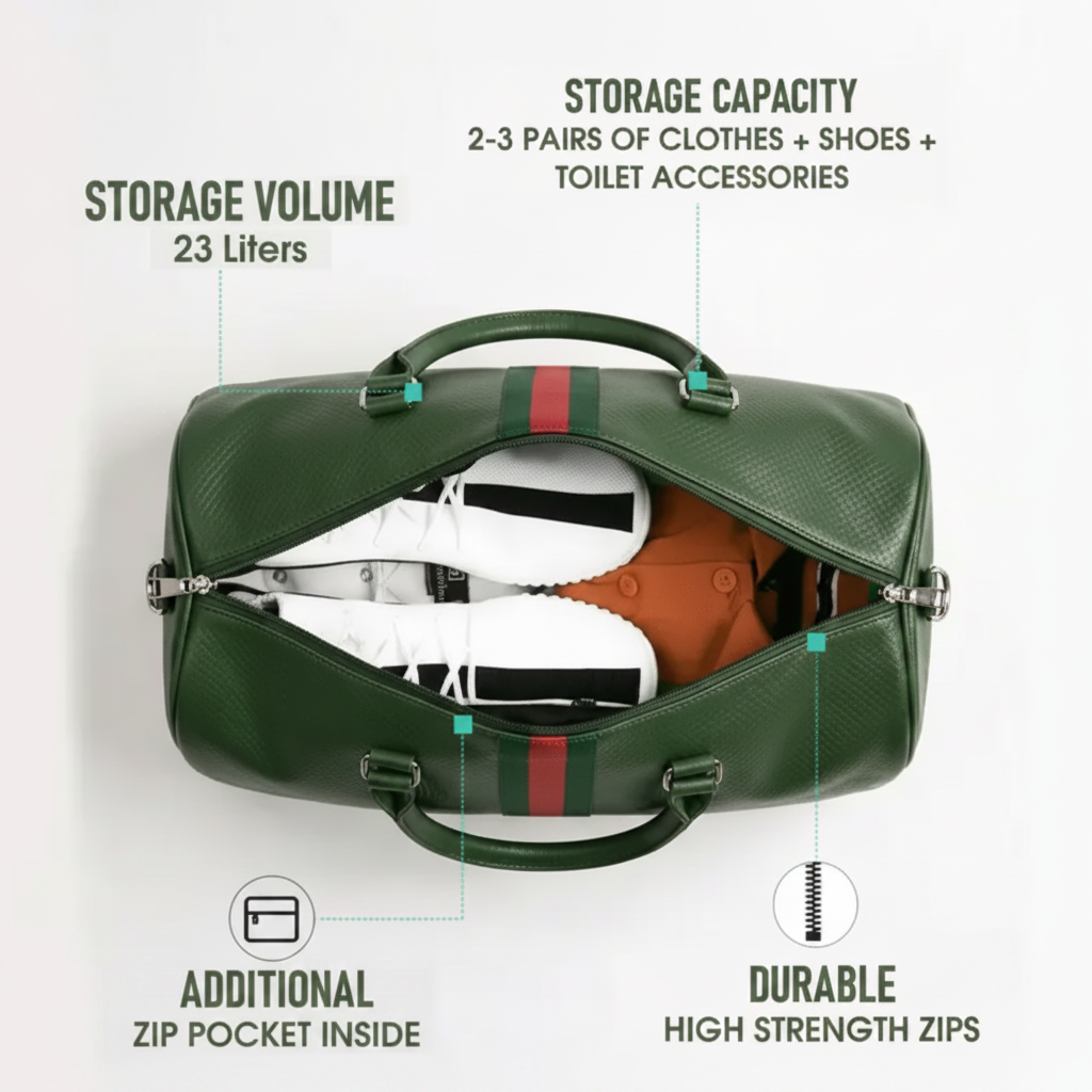 Bullfight Vegan Leather Travel Bags | Travelling Duffel Bag